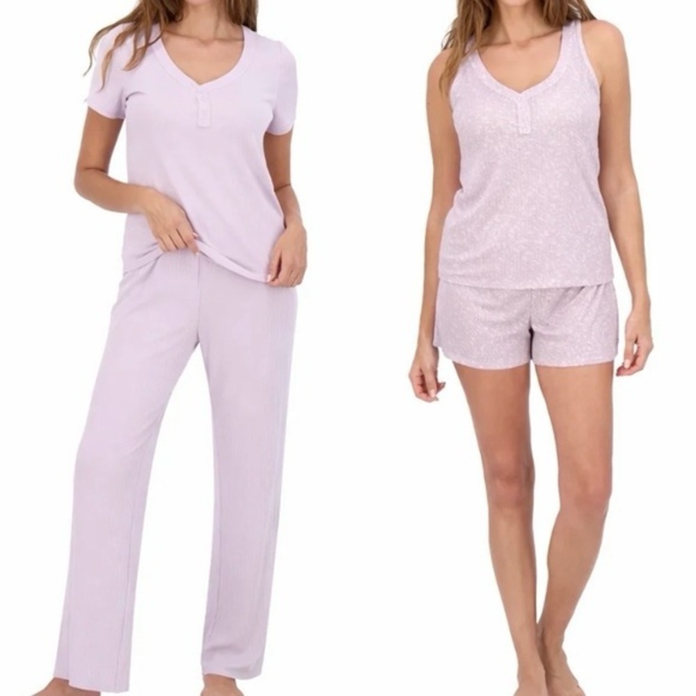 Women's Live 2 Lounge Pointelle Lavender Lounge Set - Size XXL - NWT